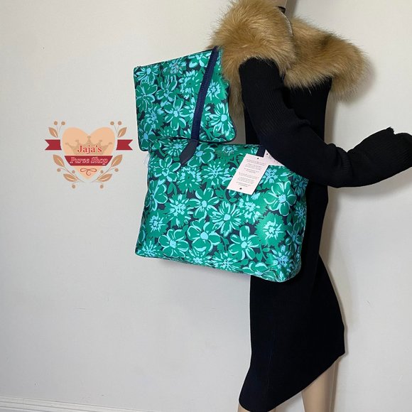 💚Kate Spade New York Polyester Floral Print Bag W/ Wristlet-SET💚 - Picture 13 of 16